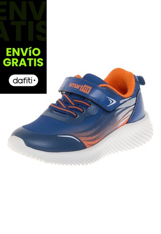 Zapatos Deportivos Para Niño Pequeño Azul Smartfit 210756 Smartfit