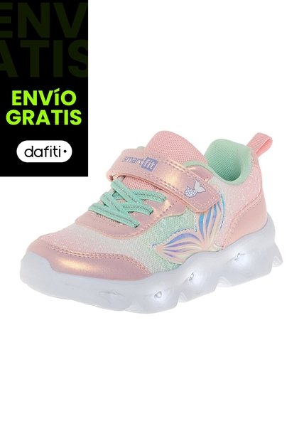 Zapatos Deportivos Twinkle Para Niña Pequeña Rosa Claro Smartfit 210399
