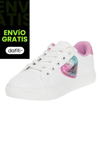 Zapatos Casuales Jane Con Diseño De Corazón Para Niña Blanco Smartfit 210274 Smartfit