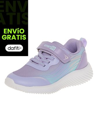 Zapatos Deportivos Para Niña Pequeña Morado Claro Smartfit 210437 Smartfit