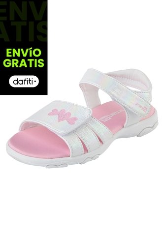 Sandalias Reese Para Niña Pequeña Blanco Smartfit 200080 Smartfit