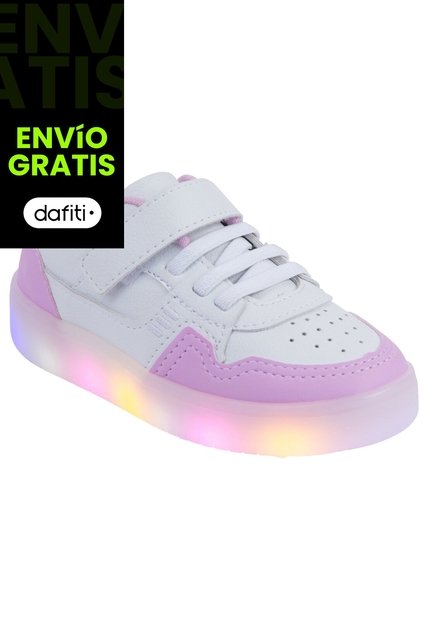 Zapatos Casuales Tipo Sneakers Para Niña Pequeña Blanco Smartfit 201403