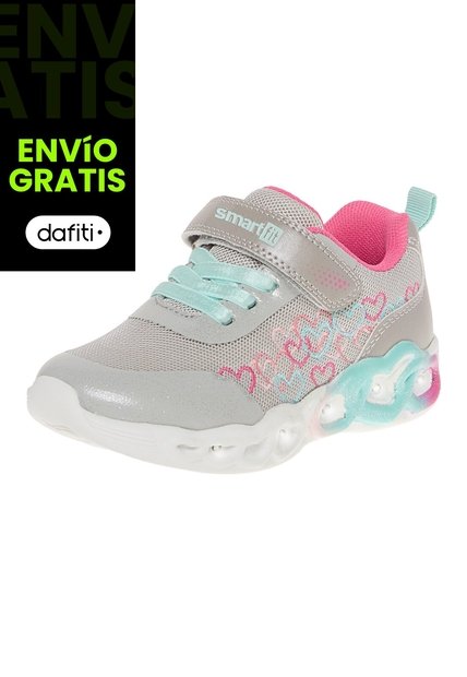 Zapatos Deportivos Para Niña Pequeña Plateado Smartfit 210397