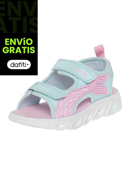 Sandalias Aurelia Para Niña Pequeña Azul Claro Smartfit 210344