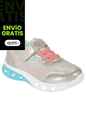 Zapatos Deportivos Smile Para Niña Pequeña Plateado Smartfit 201141 Payless Smartfit