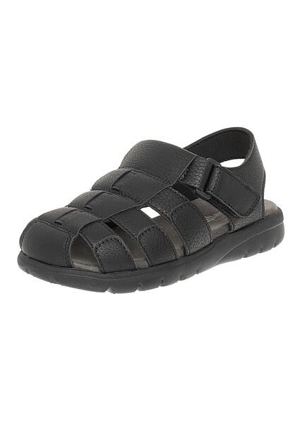 Sandalias Livingston Tipo Pescador Para Niño Negro Smartfit 210224