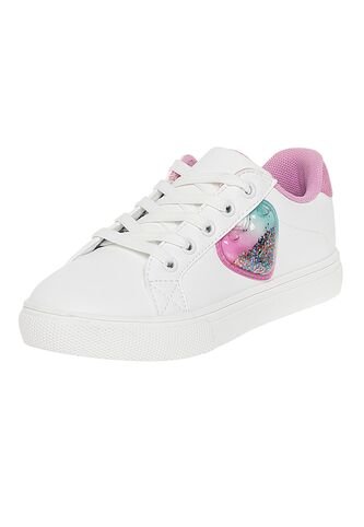 Zapatos Casuales Jane Con Diseño De Corazón Para Niña Blanco Smartfit 210274 Smartfit
