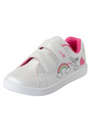 Zapatos Casuales Con Diseño De Arco Iris Para Niña Pequeña Blanco Smartfit 200295 Payless