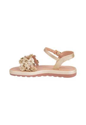 Sandalias Planas Para Niña Pequeña Dorado Smartfit 199617