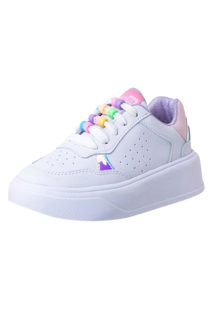 Zapatos Casuales Con Cuentas Para Niña Pequeña Blanco Smartfit 198388