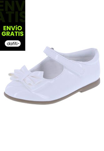 Zapatos Elena Mary Jane Para Niñas Pequeñas Smartfit 163153 Blanco Smartfit