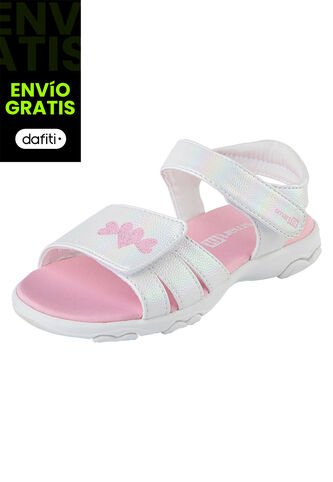 Sandalias Reese Para Niña Pequeña Blanco Smartfit 200080 Smartfit