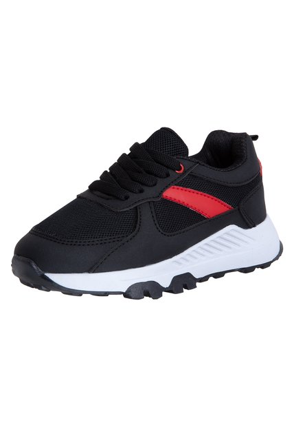 Zapatos Deportivos Con Cordones Para Niño Pequeño Negro Smartfit 198370