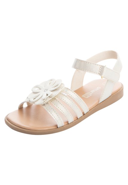 Sandalias Mila Con Diseño De Flor Para Niña Pequeña Dorado Smartfit 199855