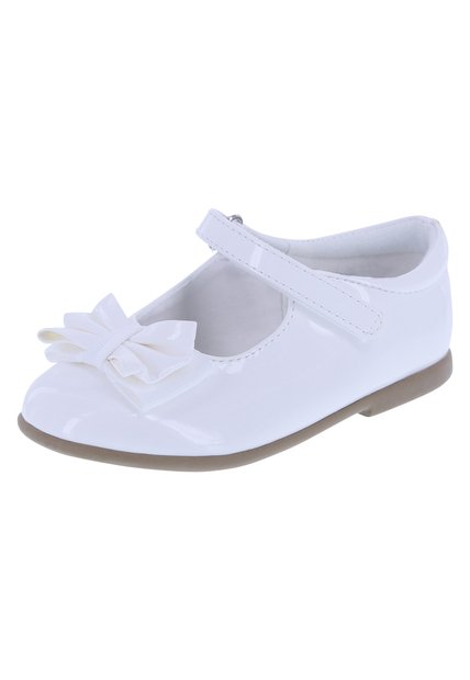 Zapatos Elena Mary Jane Para Niñas Pequeñas Smartfit 163153 Blanco
