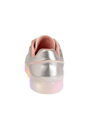 Zapatos Casuales Con Luces Ambar Para Niña Plateado Smartfit 210606 Payless