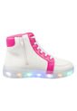 Zapatos Tipo Botín Sneaker Con Luces Para Niña Blanco Smartfit 198874 Payless de Smartfit