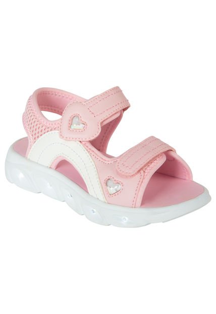 Sandalias Jacky Para Niña Pequeña Rosa Claro Smartfit 201196