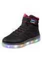 Zapatos Tipo Botín Sneaker Con Luces Para Niña Negro Smartfit 198875 Payless de Smartfit