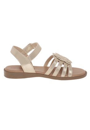 Sandalias Planas Mila Para Niña Pequeña Dorado Smartfit 211431