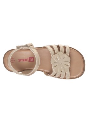 Sandalias Planas Mila Para Niña Pequeña Dorado Smartfit 211431