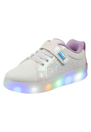 Zapatos Tipo Sneaker Con Luces Para Niña Blanco Smartfit 198873