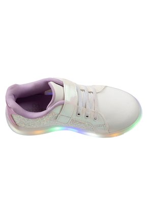 Zapatos Tipo Sneaker Con Luces Para Niña Blanco Smartfit 198873