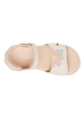 Sandalias Planas Adara Para Niña Pequeña Blanco Smartfit 211492