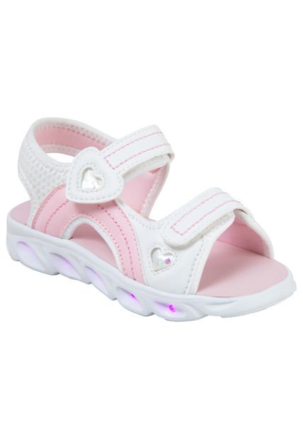 Sandalias Planas Jacky Para Niña Pequeña Blanco Smartfit 200296