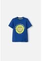 Camiseta De Smiley Azul Eléctrico Manga Corta Para Niño 2T A 5T 4T de SMILEY WORLD