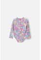 Vestido De Baño De Smiley Multicolor Manga Larga Para Niña 2T A 5T 3T de SMILEY WORLD