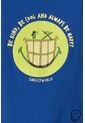 Camiseta De Smiley Azul Eléctrico Manga Corta Para Niño 2T A 5T 4T de SMILEY WORLD