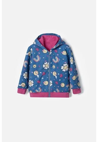 Buzo De Smiley Multicolor Con Capucha Para Niña 2T A 5T 2T SMILEY WORLD
