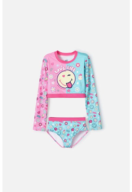 Conjunto De Baño De Smiley Multicolor Para Niña 8