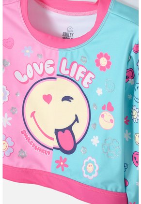 Conjunto De Baño De Smiley Multicolor Para Niña 10
