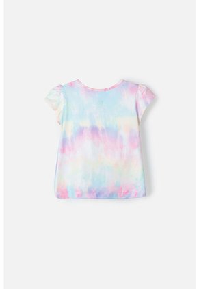 Camiseta De Smiley Multicolor Estampada Para Niña 2T A 5T 2T