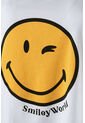 Pijama De Smiley Blanca Y Amarilla De Pantalón Largo Para Mujer S de SMILEY WORLD