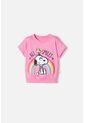 Camiseta De Snoopy Manga Corta Para Niña 2T A 5T 4T de Snoopy