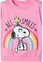 Camiseta De Snoopy Manga Corta Para Niña 2T A 5T 4T de Snoopy