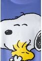 Pijama De Snoopy Azul Manga Corta Para Mujer XS de Snoopy