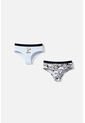 Pack X2 Panties De Snoopy Con Cintura Elástica Blanco Y Caqui Para Mujer L de Snoopy