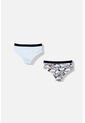 Pack X2 Panties De Snoopy Con Cintura Elástica Blanco Y Caqui Para Mujer L de Snoopy