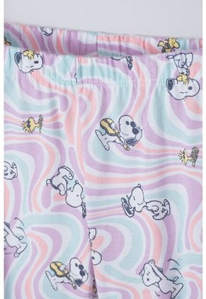 Pijama De Snoopy Con Pantalón Largo Multicolor Para Niña 12