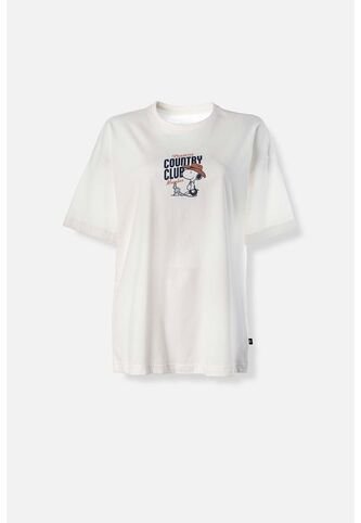 Camiseta De Snoopy Oversized Fit Para Mujer XS Snoopy