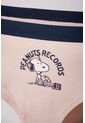 Pack X2 Panties De Snoopy Azul Oscuro Y Palo De Rosa Para Mujer de Snoopy