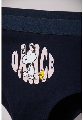 Pack X2 Panties De Snoopy Azul Oscuro Y Palo De Rosa Para Mujer XL