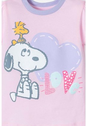 Pijama De Snoopy Multicolor De Pantalón Largo Para Niña 2t A 5t 4T