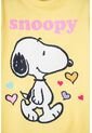 Camiseta De Snoopy Manga Corta Amarilla Para Niña 2T A 5T 3T de Snoopy
