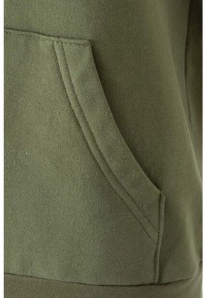 Buzo  De Snoopy Con Cierre Y Capucha Verde Y Caqui Para Mujer M