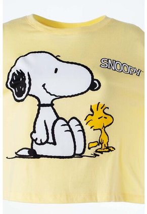 Camiseta De Snoopy Boxy Fit Para Mujer L